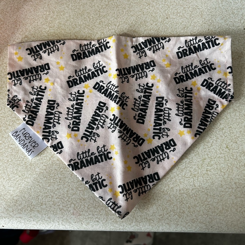 Dramatic Print Bandana - Black and Yellow